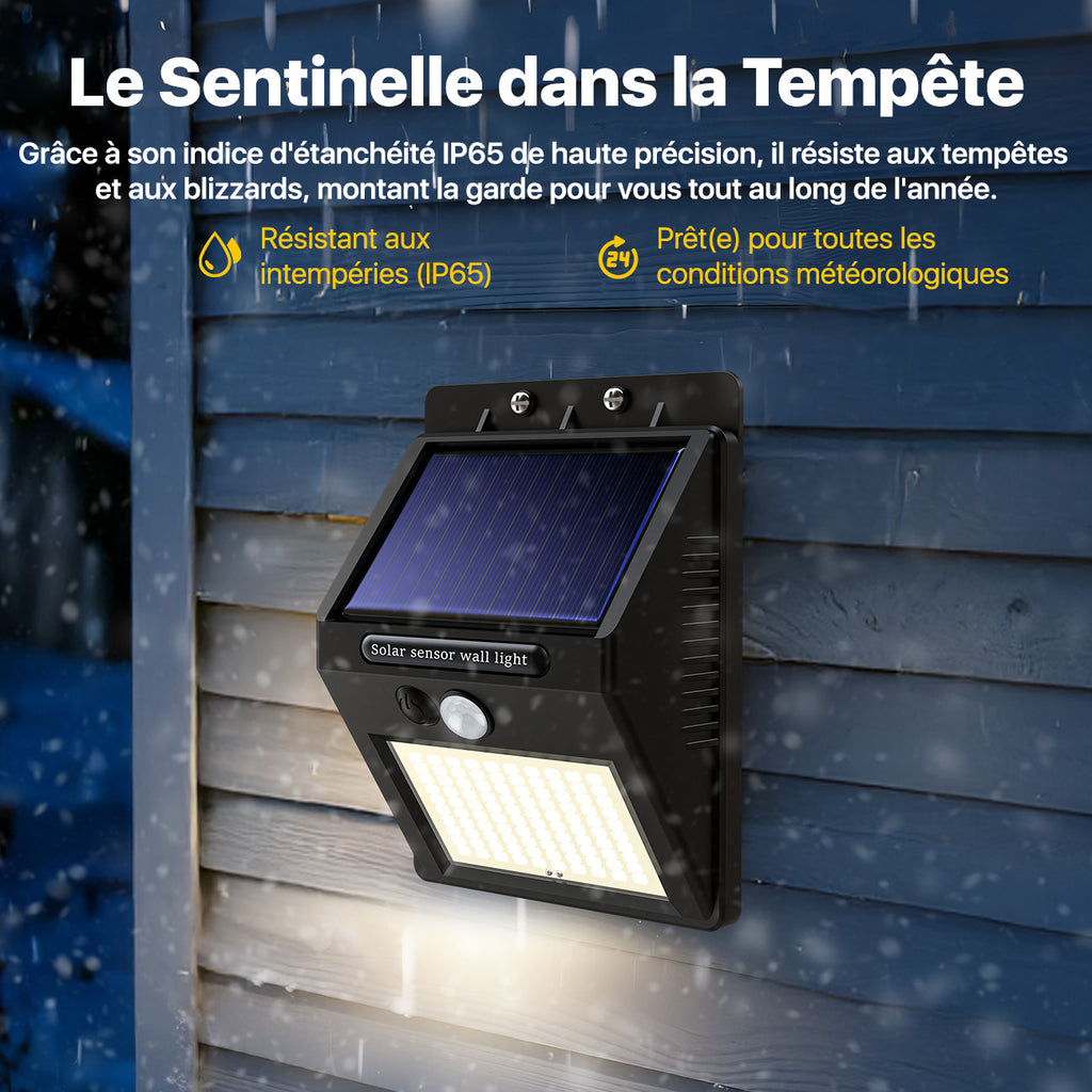 VIVREAL Lampes murales solaires alimentées par l’énergie solaire, Lot de 6, 100 LED YHM02B, Soldes du Nouvel An, Meilleures idées cadeaux