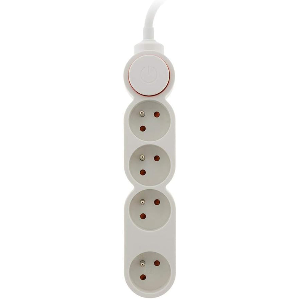 Bloc Home 4 prises 16A 2P+T câble 1,5m - Blanc - Zenitech