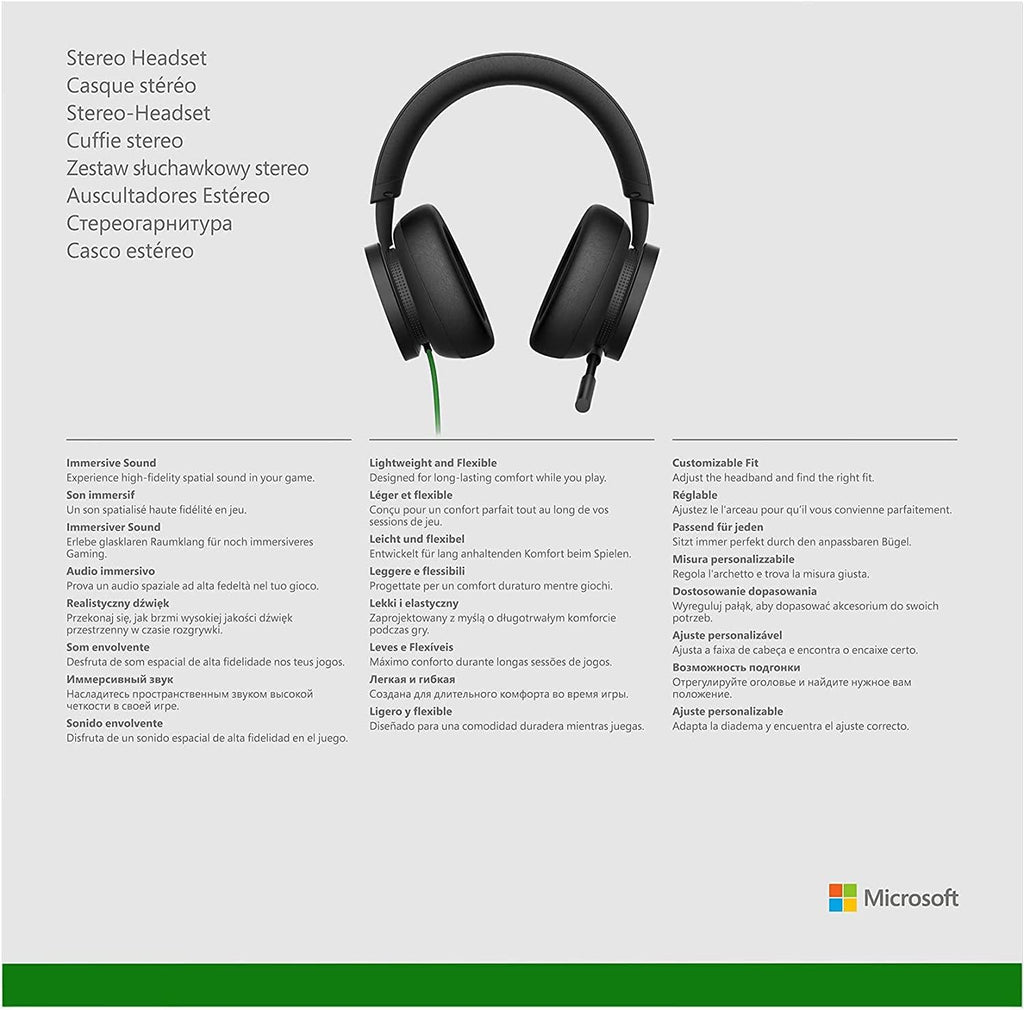 Xbox Casque Gaming filaire pour Xbox Series/PC - Noir