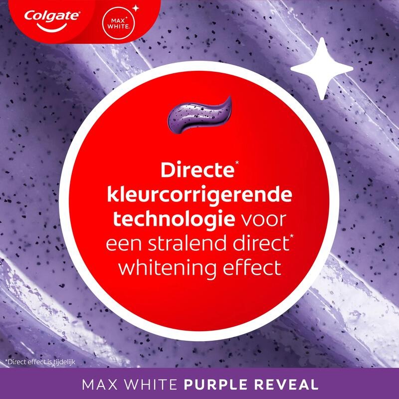 Colgate Dentifrice Blancheur Max White Purple Reveal 75 ml
