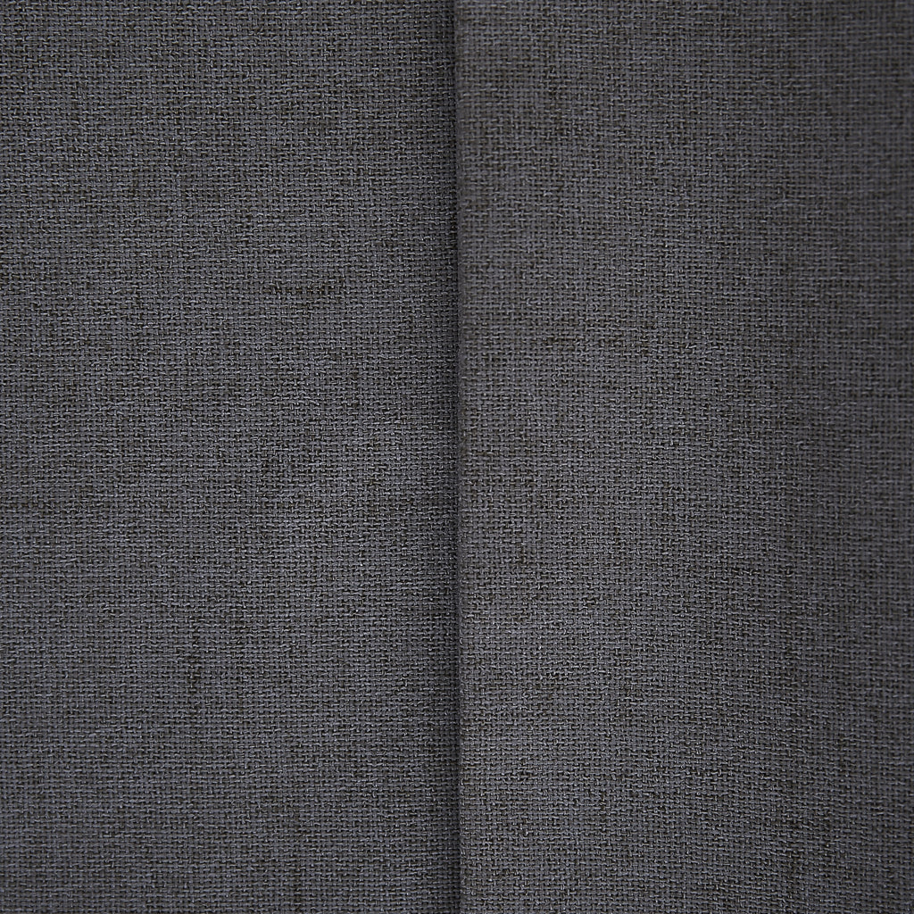 Deconovo housse de coussin en tissu aspect lin, gris foncé, 45 x 45 cm, 1 pièce