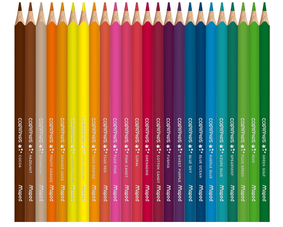 Maped Color'Peps Crayons de Couleur Classiques Lot de 72 Triangulaires