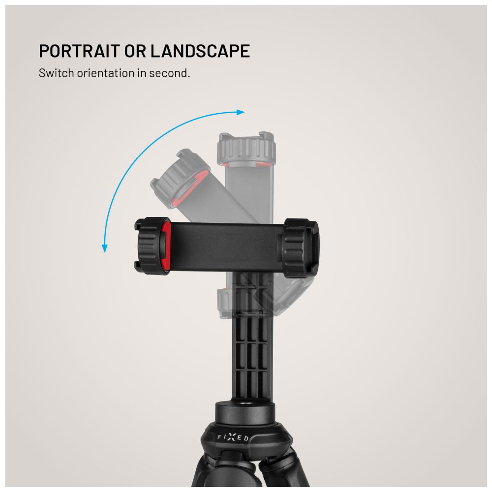 FIXED Support pour téléphone avec filetage 1/4", Noir