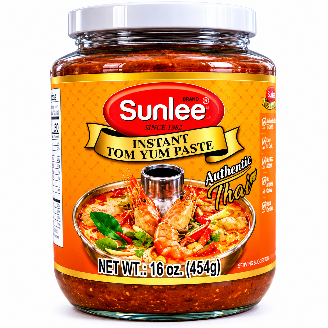 Sunlee Pâte Tom Yum instantanée - 454 g