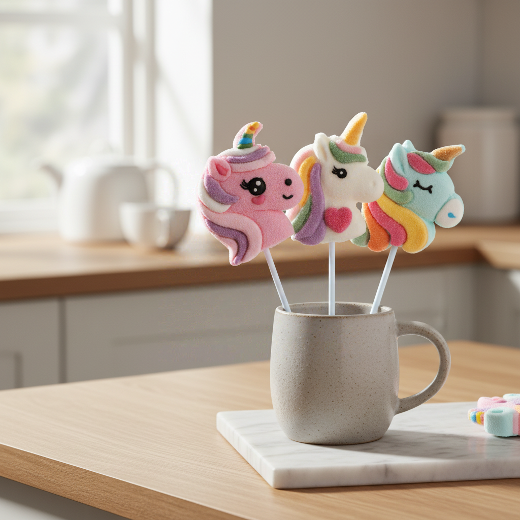 FIZZY Sucette Licorne acidulée - 35 g (1 sucette unitaire)