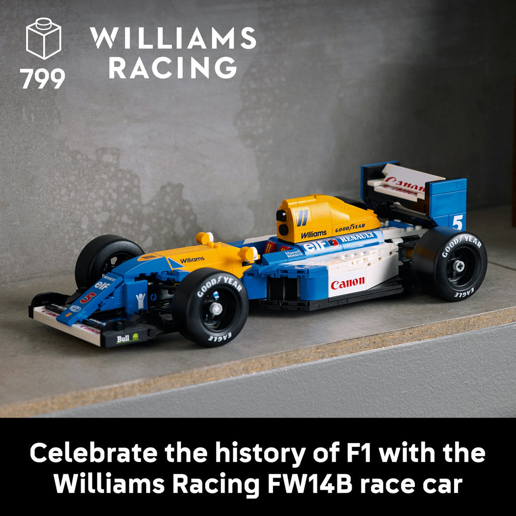 LEGO Icons Ensemble de Construction Williams Racing FW14B & Nigel Mansell