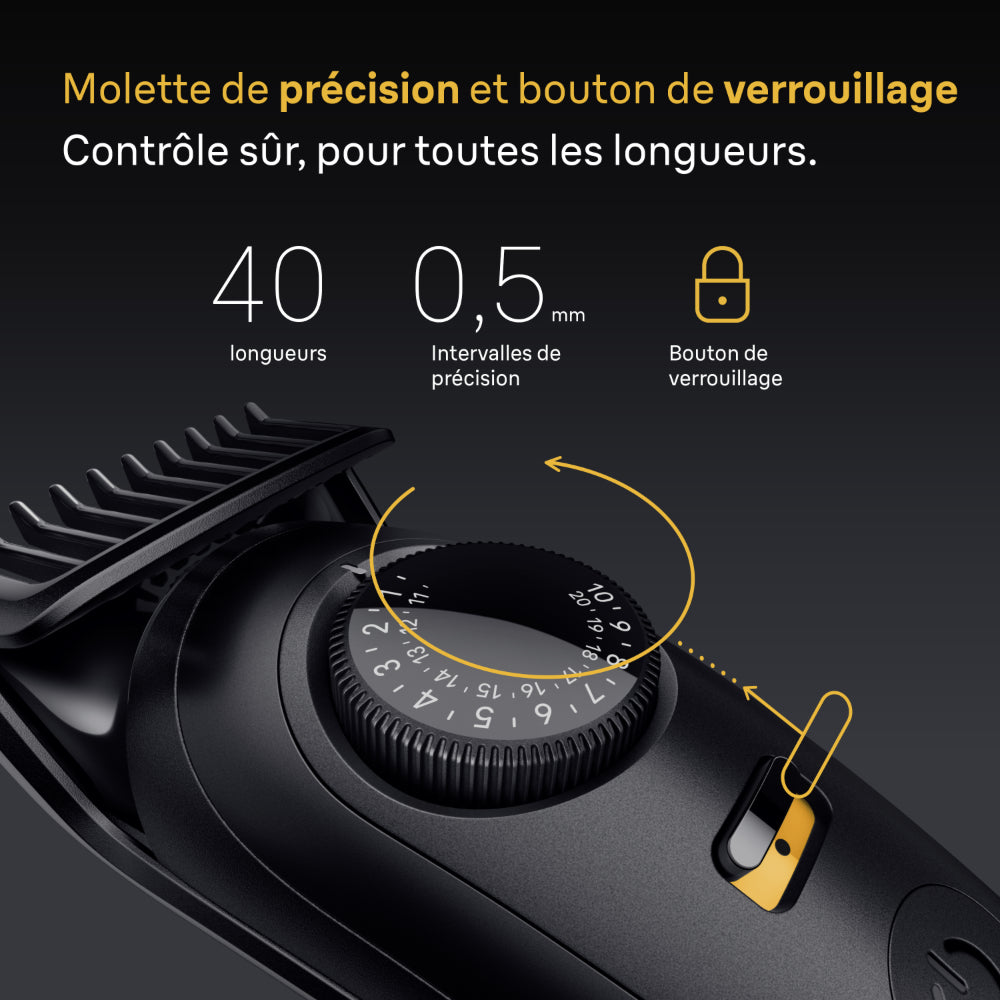 BRAUN BT Styler BT5520 Tondeuse à barbe de précision 4-en-1 - 39 réglages de longueur - Étanche