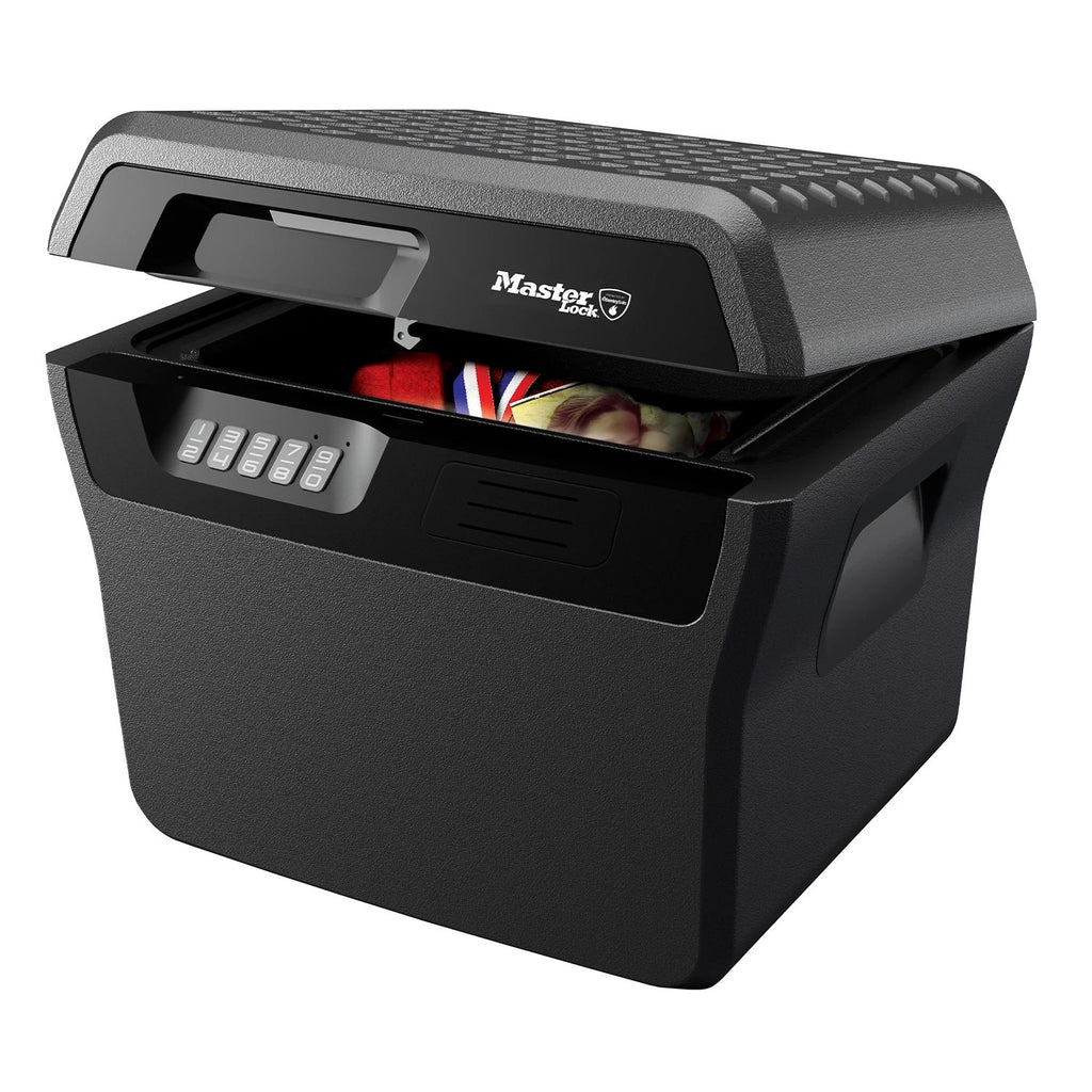 Master Lock Certified Fireproof and Waterproof Safe Box with Digital Combination, 18.5L, 421 x 359 x 351 mm, Portable, for home and professionals