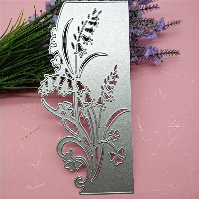 Emporte-pièces en métal feuilles de fleur, emporte-pièces à bordure clochette pour fleur de gloire, gabarits de découpe pour album de scrapbooking DIY