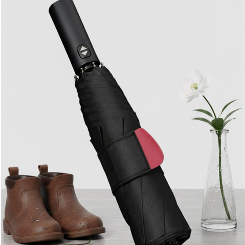 Parapluie pliant automatique Memory Patch avec fermeture instantanée – Aucun rangement nécessaire