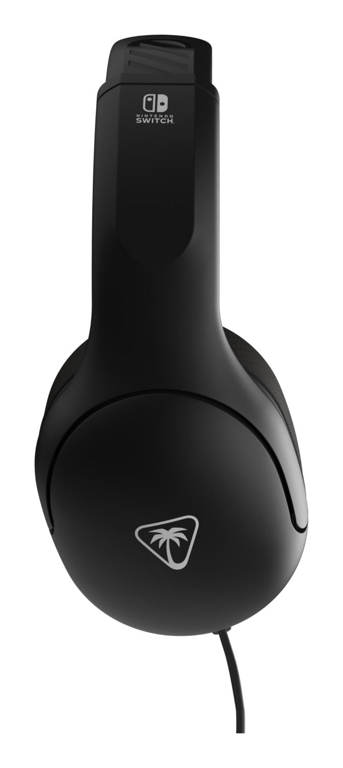 TURTLE BEACH Airlite Fit Casque Gaming Filaire (Prise 3.5mm) - Micro Muet par Basculement - Nintendo Switch, Switch Lite & Switch OLED - Noir/Blanc