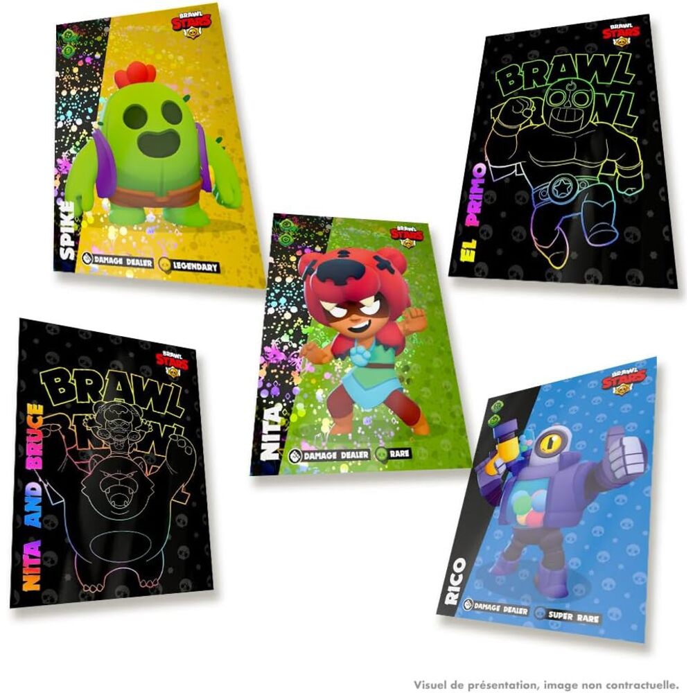 PANINI BRAWL STARS TRADING CARDS Blister 5 pochettes + 2 cartes édition limitée