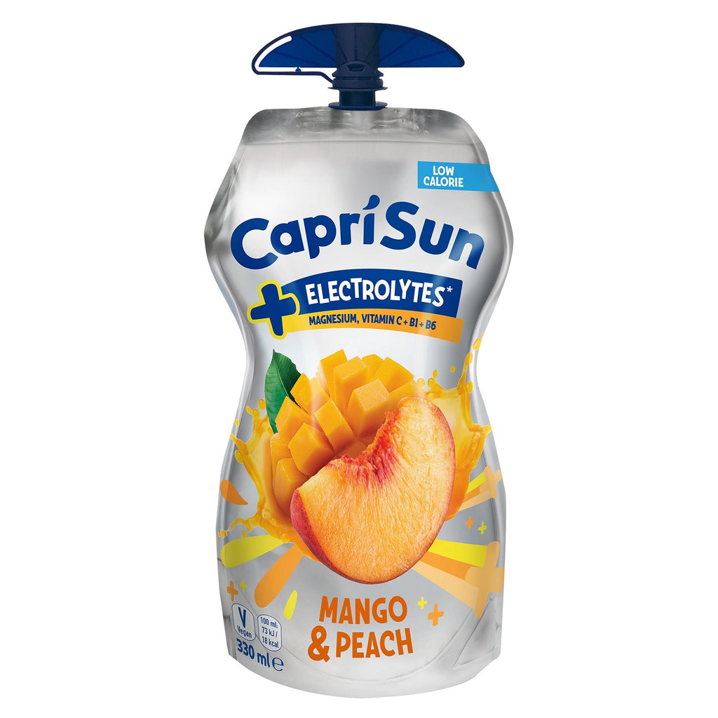 CAPRISUN + Electrolyte Mangue-Pêche Pack 15x 33cl