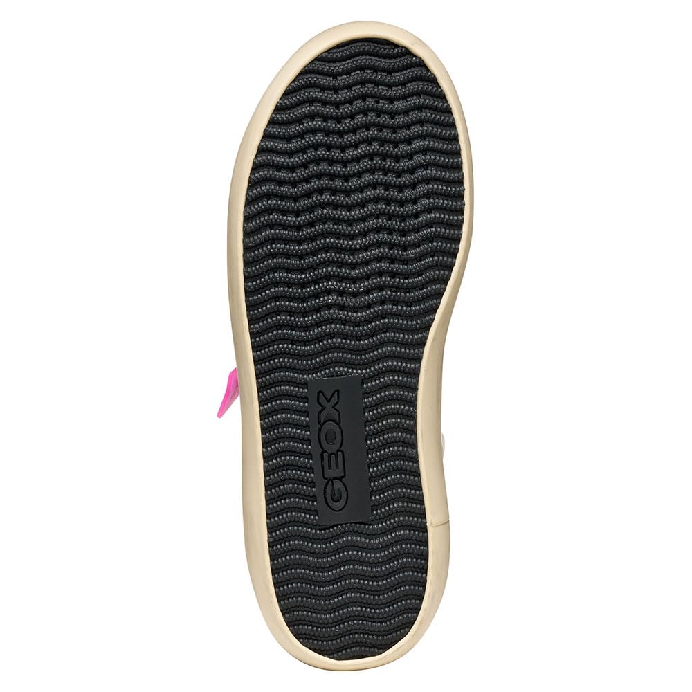 GEOX J Gisli Sneaker Femme Blanc/Noir