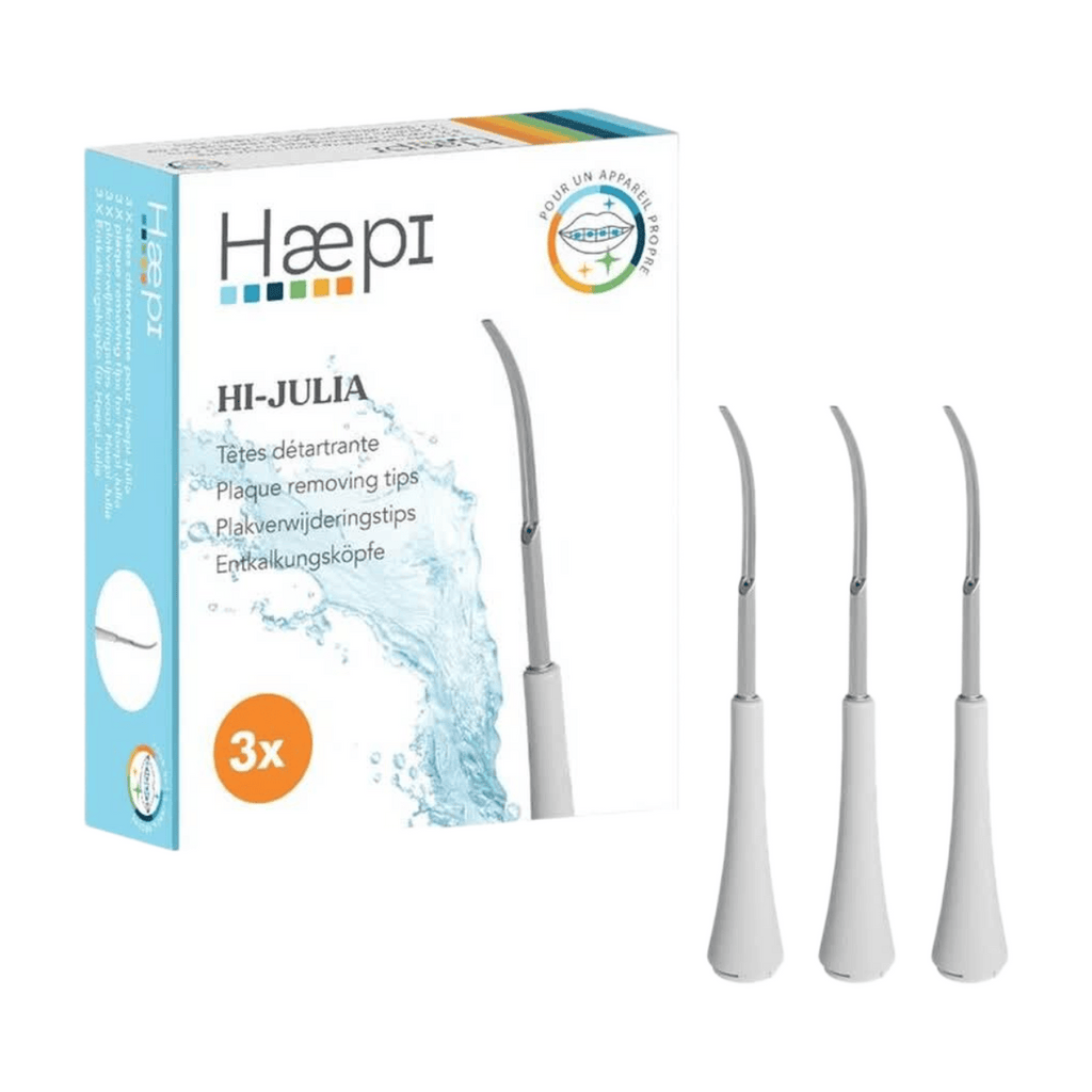 Haepi Lot de 3 têtes de détartrage pour brosse à dents électrique sonique, élimine le tartre et les taches, compatible avec Julia