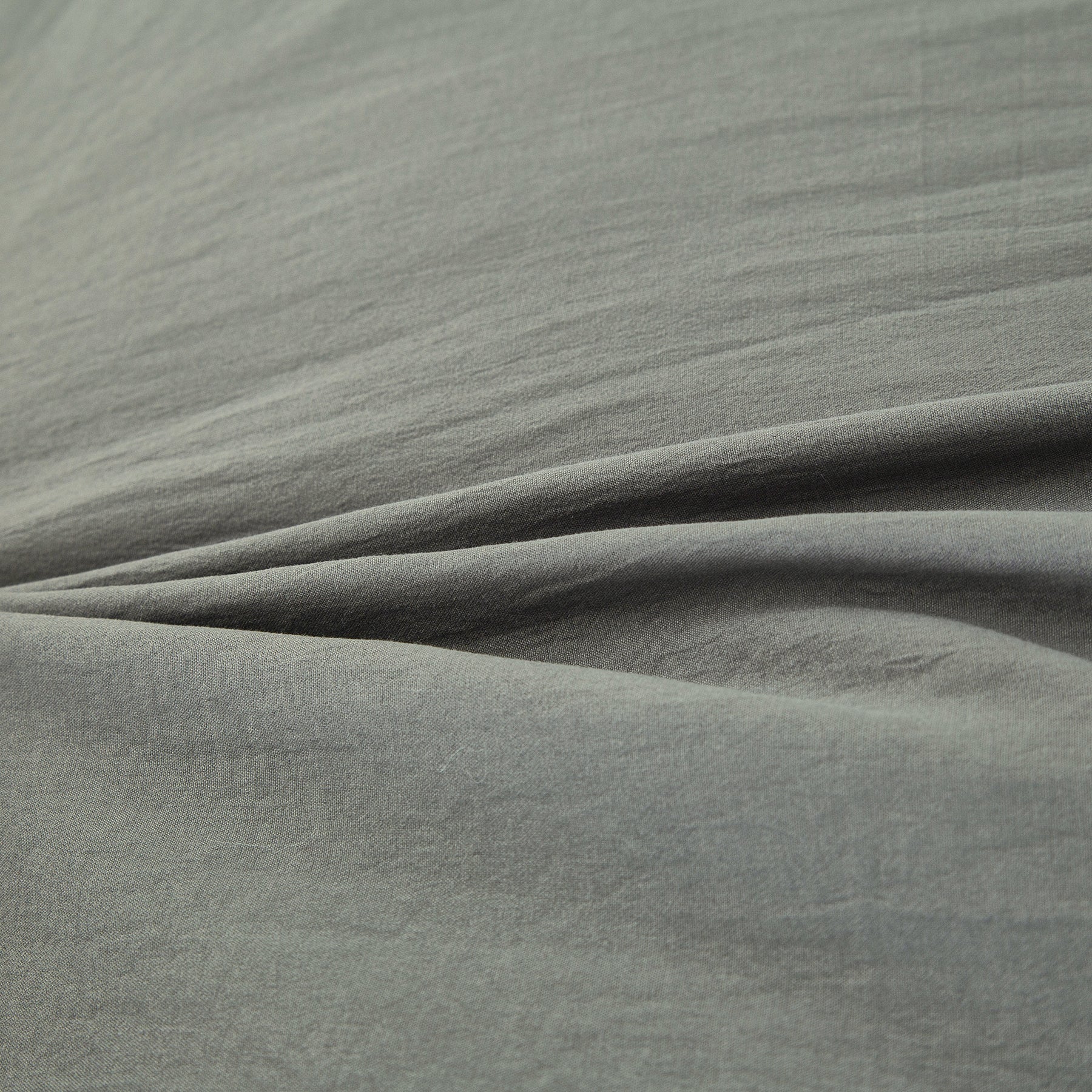 Parure de lit en coton imité lavé, gris foncé, avec taie d’oreiller, 200 x 200 cm + 80 x 80 cm x 2