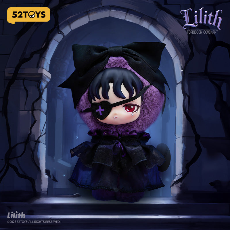 52TOYS Lilith Série Forbidden Covenant Boîte Mystère Pendentif Peluche Vinyle Gothique Foncé Figurine de Collection Anime Décoration de Bureau Cadeau d'Anniversaire Une Figurine Aléatoire par Commande