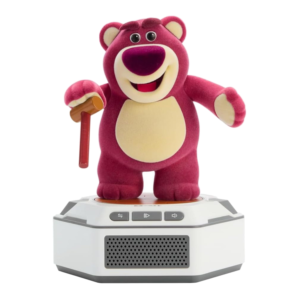 Robosen Mini robot – Jouet narratif interactif IA Lotso | Jouet intelligent interactif avec voix, mouvements et parfum fraise | Figurine de collection officielle Disney Pixar