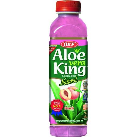 OKF Boisson à l’aloe vera saveur pêche - 20 x 500 ml