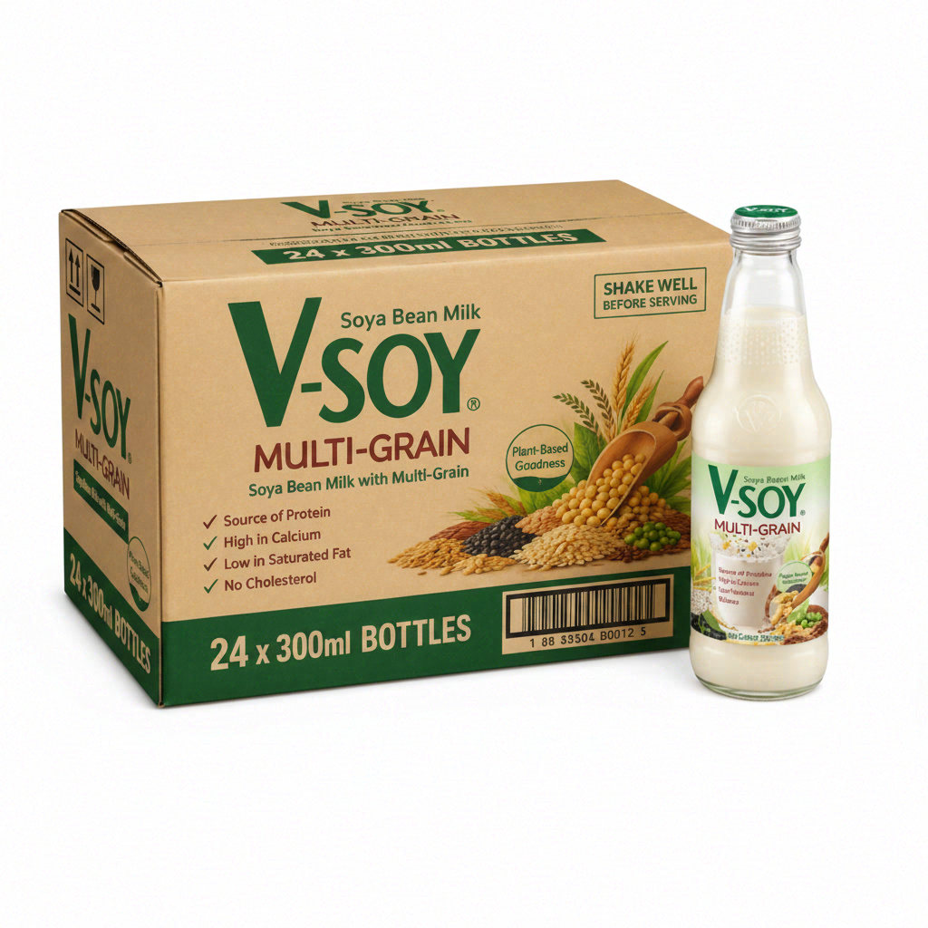 V-Soy Lait de soja multi-céréales 300 ml x 24