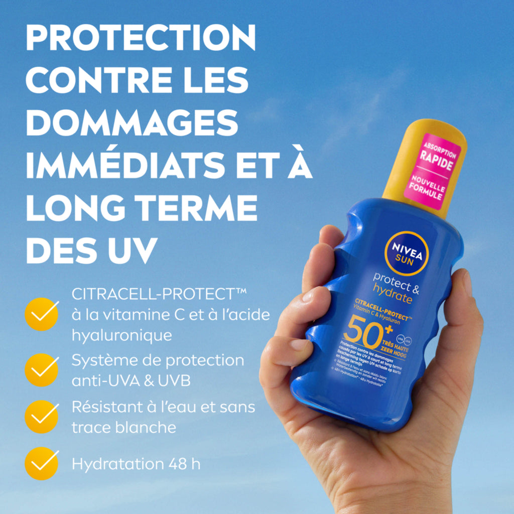 Nivea Sun Spray Solaire Protect & Hydrate SPF 50+ - 200 ml