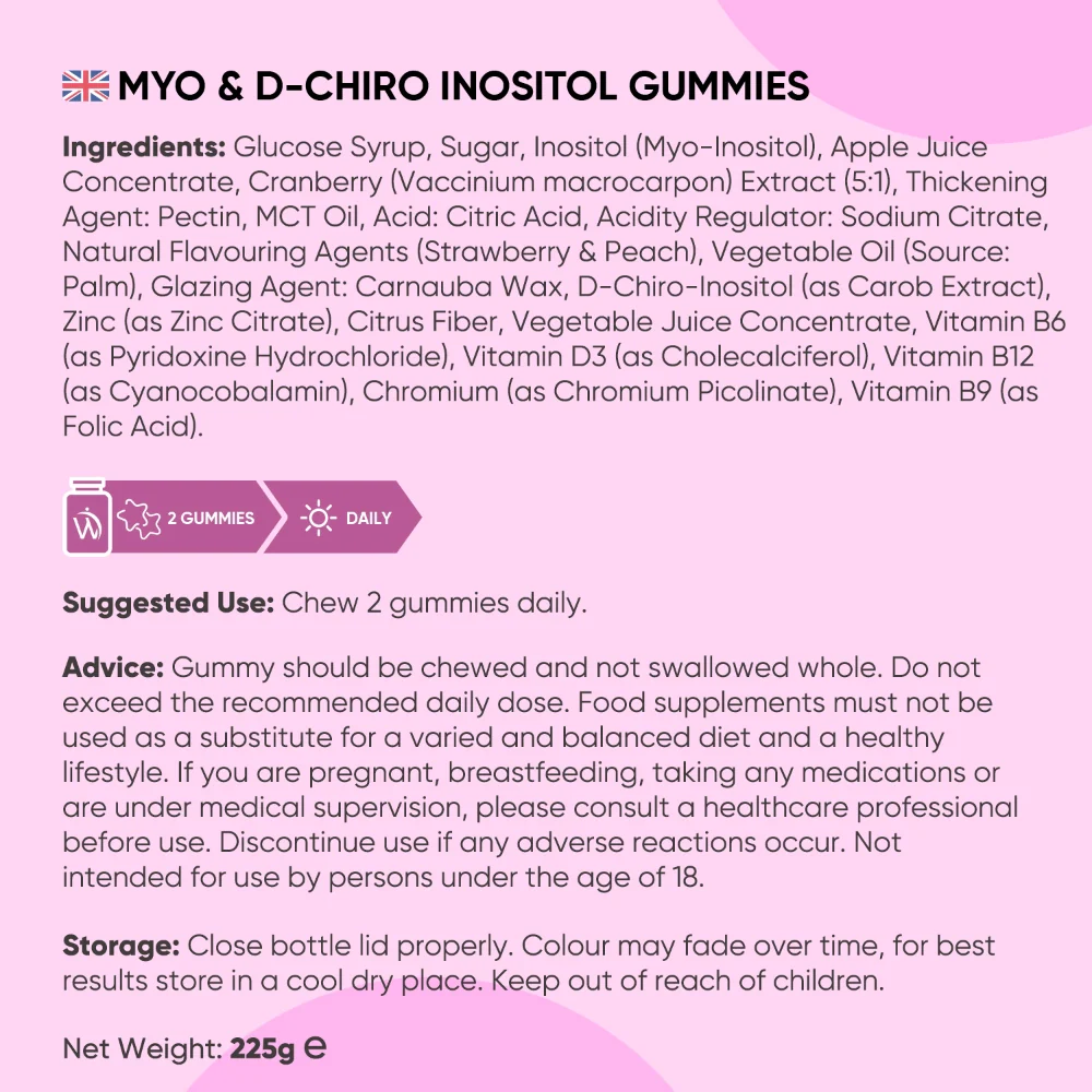 WeightWorld Myo & D-Chiro Inositol 90 Gummies