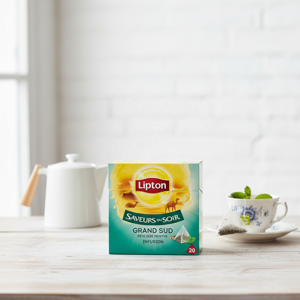 Lipton Thé glacé Afrique du Sud réglisse menthe 20 sachets de thé