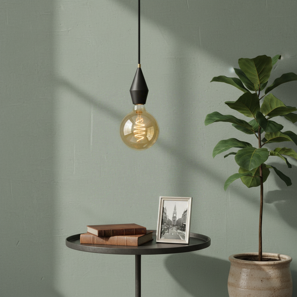 Ampoule DECO - E27 Globe 95mm Spiral Dimmable, verre ambré - blanc chaud 2200K 400 l. - Nordlux