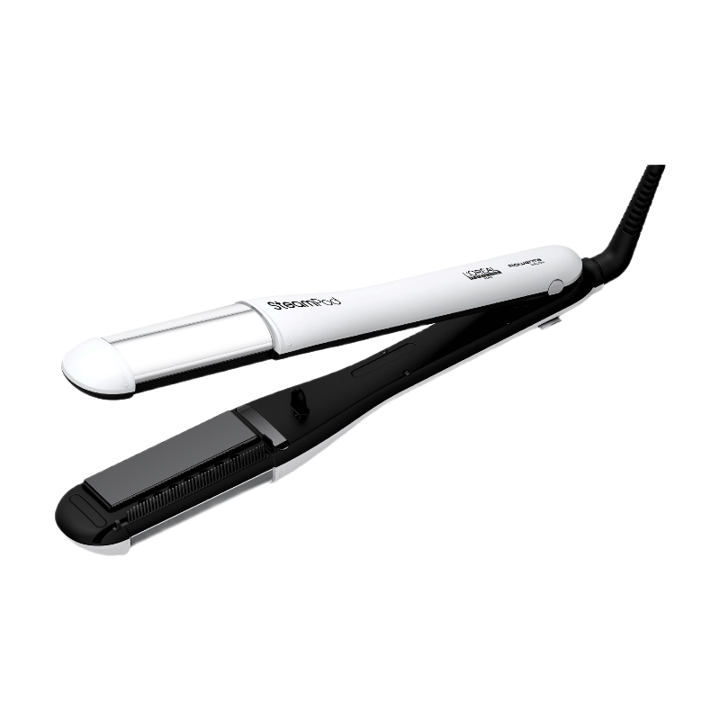 L'Oréal Professionnel Paris Steampod 4.0 - Lisseur et boucleur vapeur 2-en-1, coiffure rapide, technologie vapeur brevetée, tous types de cheveux, blanc
