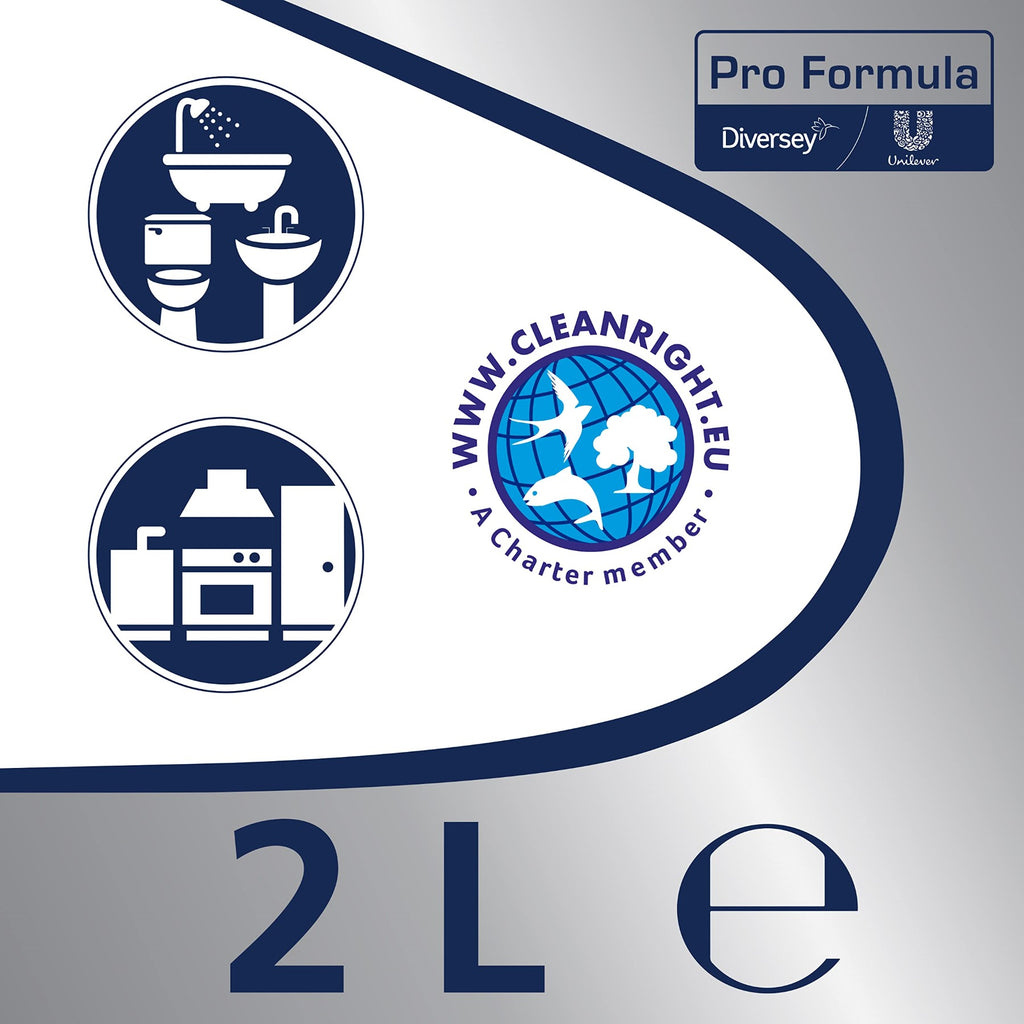 CIF Crème à récurer professionnelle non abrasive multi-surfaces Citron 2 L