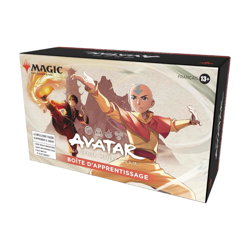 Magic: The Gathering Boîte d’apprentissage Avatar : Le Dernier Maître de l’Air – Paquets de cartes et accessoires – Jeu de cartes à collectionner – Édition française