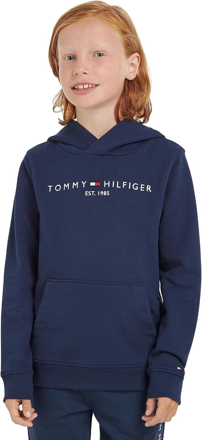 TOMMY HILFIGER Sweat à capuche Essential Bleu marine Enfants 4