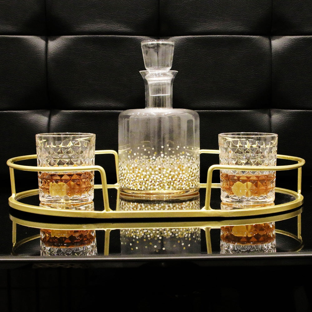 HOME DECO FACTORY Lot de verres à whisky x4