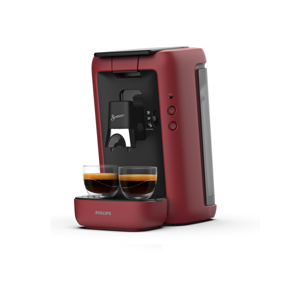 PHILIPS Senseo CSA260/91 Cafetière Maestro Machine à café à dosette - Rouge intense
