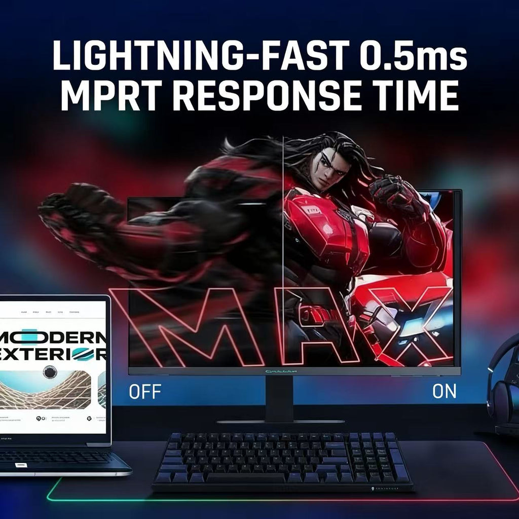 THUNDEROBOT Moniteur de jeu professionnel FHD 24,5 pouces 320 Hz, taux de rafraîchissement élevé, haute luminosité 450 nits, inclinable et pivotant CF25F300L