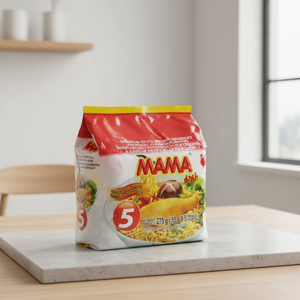 MAMA Nouilles instantanées saveur poulet - 5 x 55 g