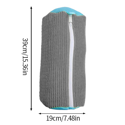 Vilscijon Lot de 2 sacs de lavage pour chaussures gris pour lave-linge - sacs de protection antidéformation, sans effort