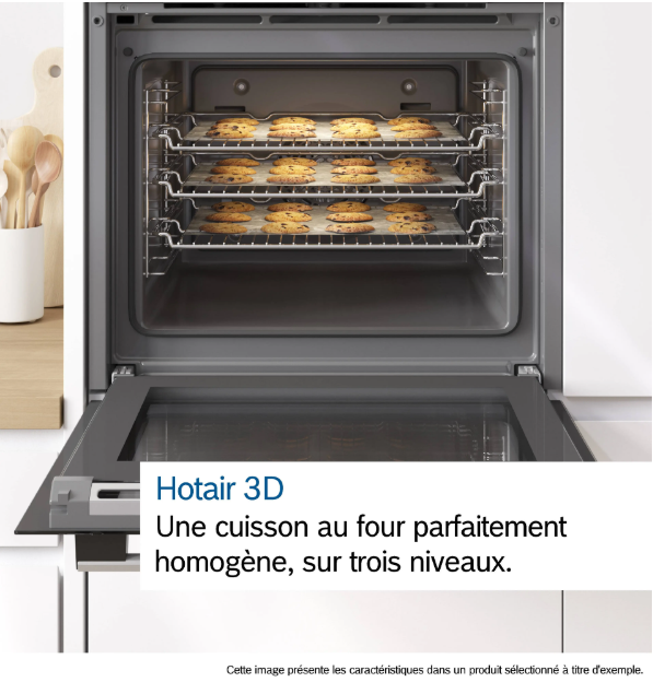 Bosch HBA534EB3 Four encastrable électrique à chaleur tournante Classe A+ noir - 71 L