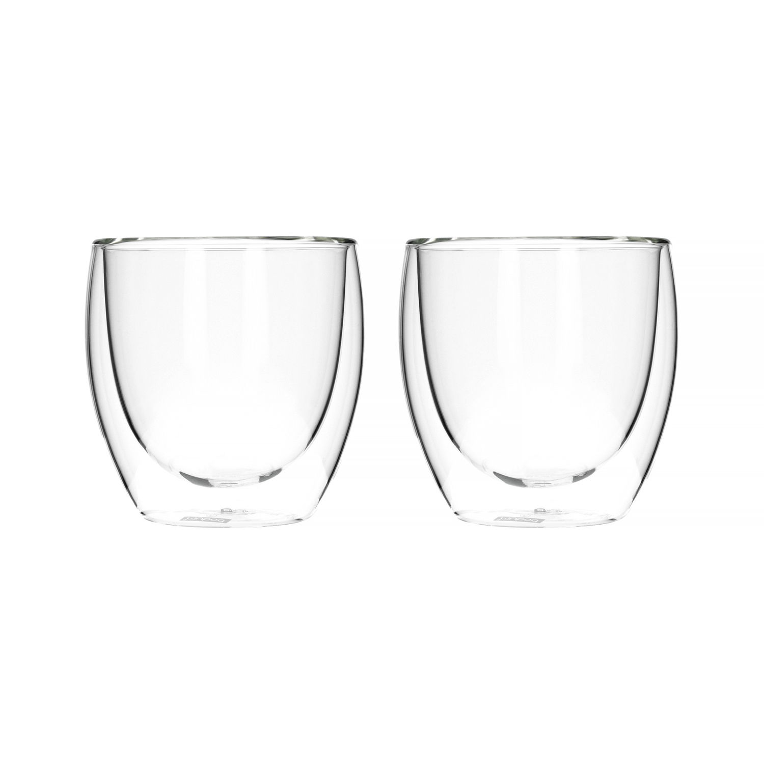Lot de 2 Grandes Tasses en Verre Double Paroi 250ml, Résistantes à la Chaleur en Verre Borosilicate, Compatibles Micro-ondes, Idéales pour Café, Thé, Lait, Jus, Glace et Desserts, Parfaites pour Boissons Chaudes et Froides