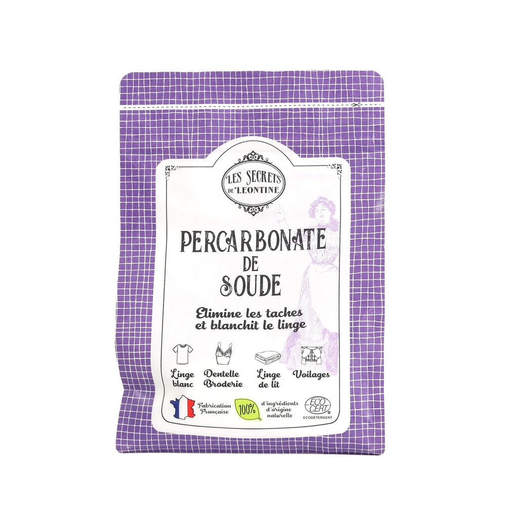 LES SECRETS DE LEONTINE Détachant et blanchissant au percarbonate de sodium, certifié ECOCERT, 500 g