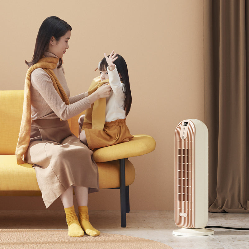Bear radiateur électrique portable, 2000 W, chauffage rapide, ventilation inclinée vers le haut, oscillation 90°, large portée, minuterie intelligente 12 h, DNQ-C20H5