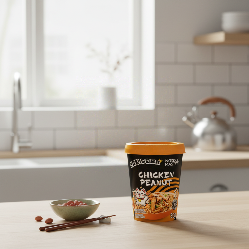 NOODLE MASTER Yakisoba saveur poulet cacahuetes en cup 90g