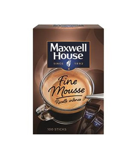 MAXWELL HOUSE Café Instantané Fine Mousse x100 Sticks 180 g