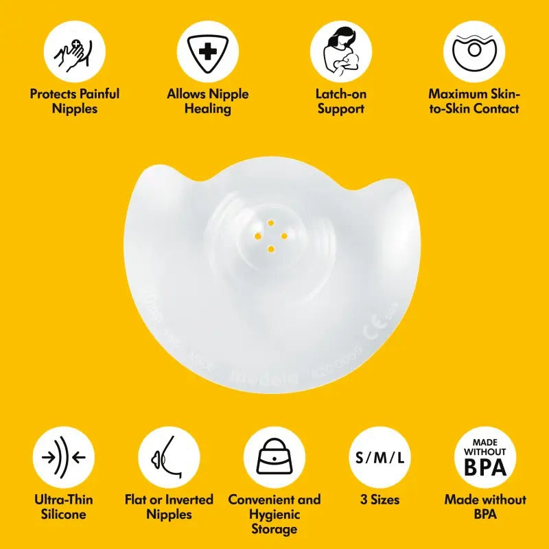MEDELA Contact - Bouts de sein en silicone, taille L , lot de 2