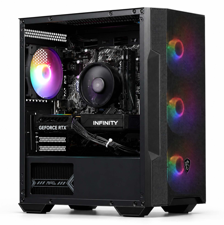 PC Gamer - RTX 5060 8 Go - Ryzen 5 5500 - 16 Go DDR4 - 480 Go SSD