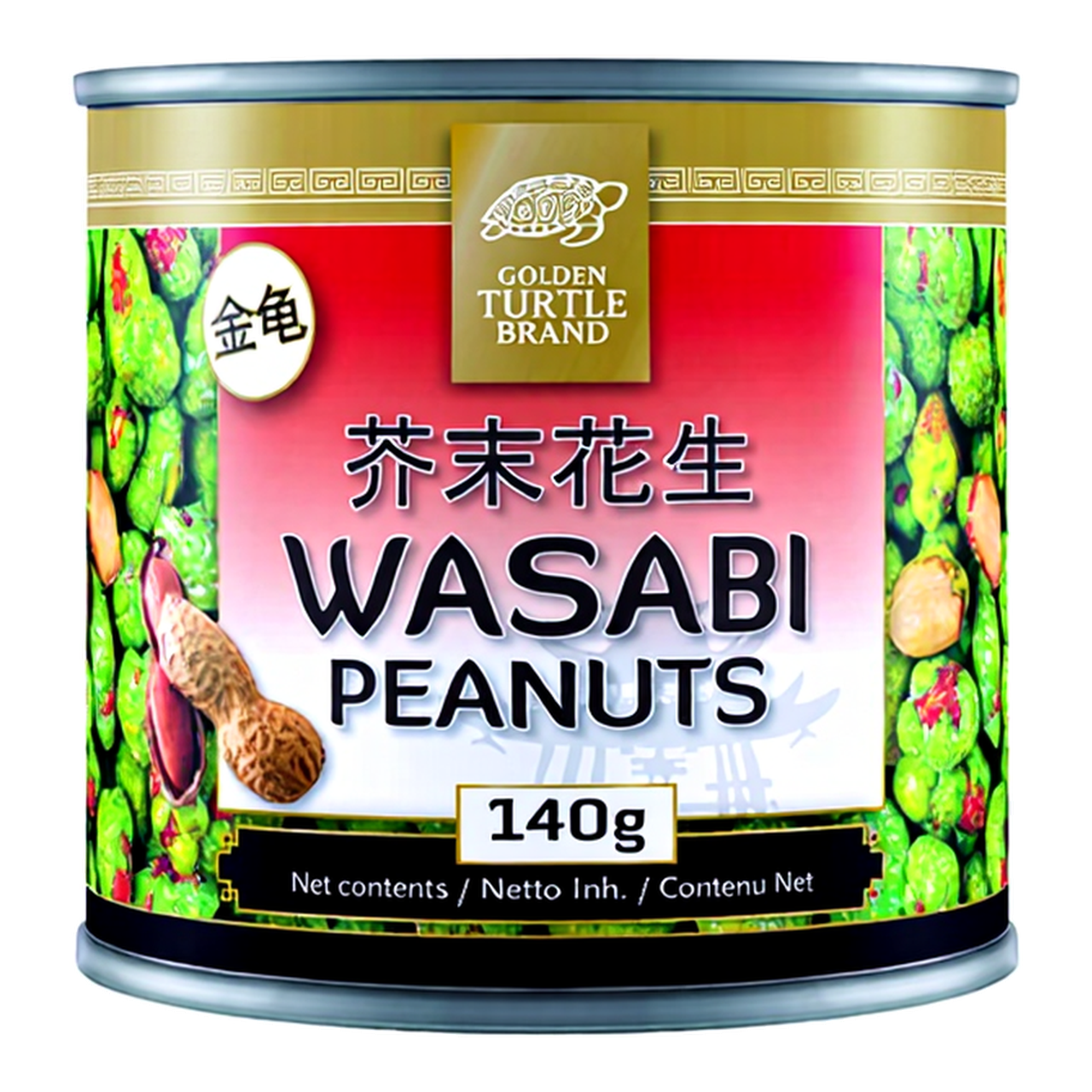 Golden Turtle Cacahuètes enrobées de wasabi - 140 g
