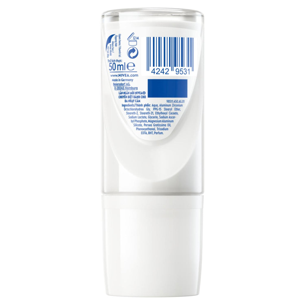 NIVEA Déodorant Femme Aisselles Derma Dry Control 96H Bille 50ml