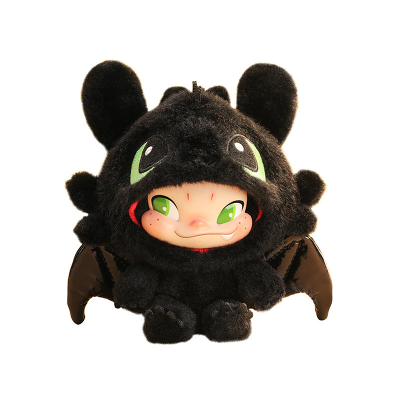 52TOYS NINNIC Co-branded Toothless Pendentif en Peluche Limité Figurine de Collection Tendance Décor de Bureau Mignon Cadeau d'Anniversaire