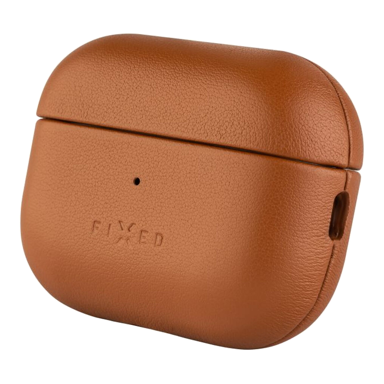 FIXED Étui en cuir avec support MagSafe pour Apple AirPods Pro 2/Pro 2 (USB-C) marron