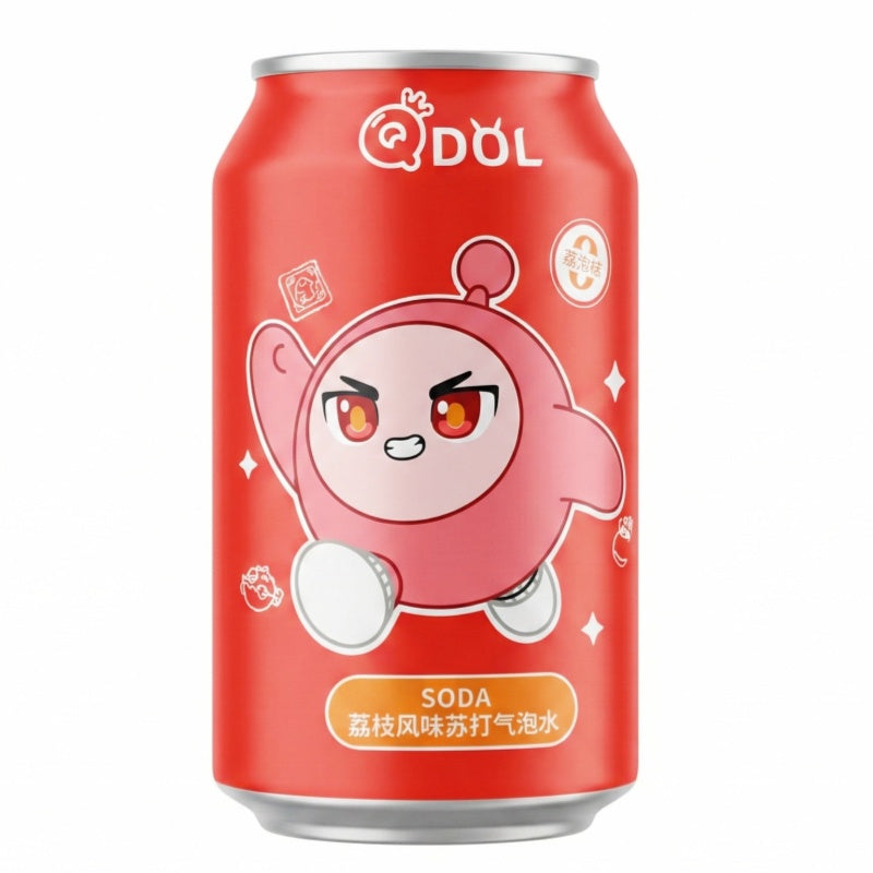 QDOL Boisson pétillante saveur litchi 330 ml *24